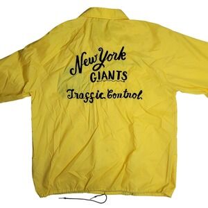 Vintage Duckster Men's XL Yellow Jacket Custom‎ New York Giants Traffic Control